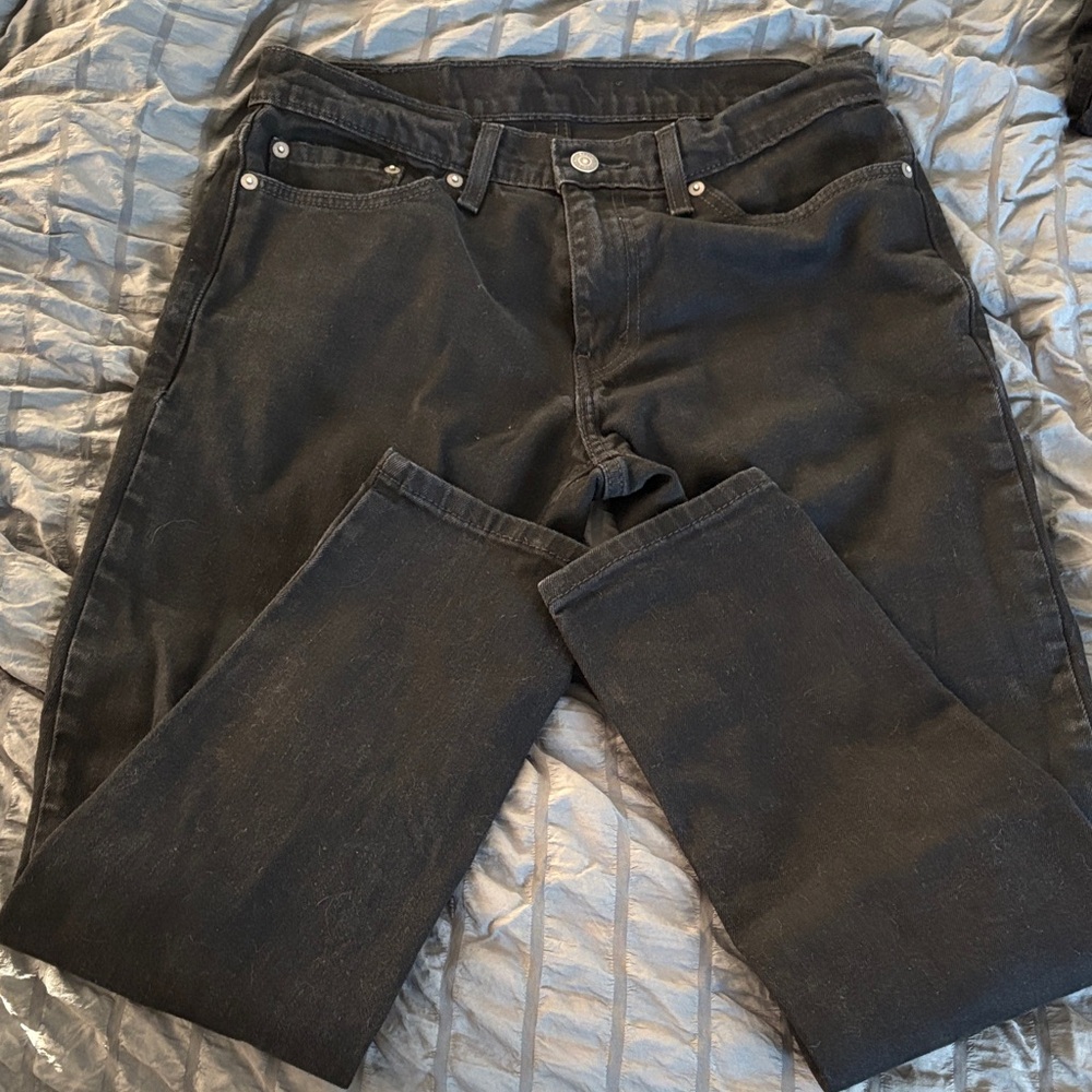 Levi's Men's Straight Black Jeans
